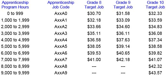 apprentice pay rates
